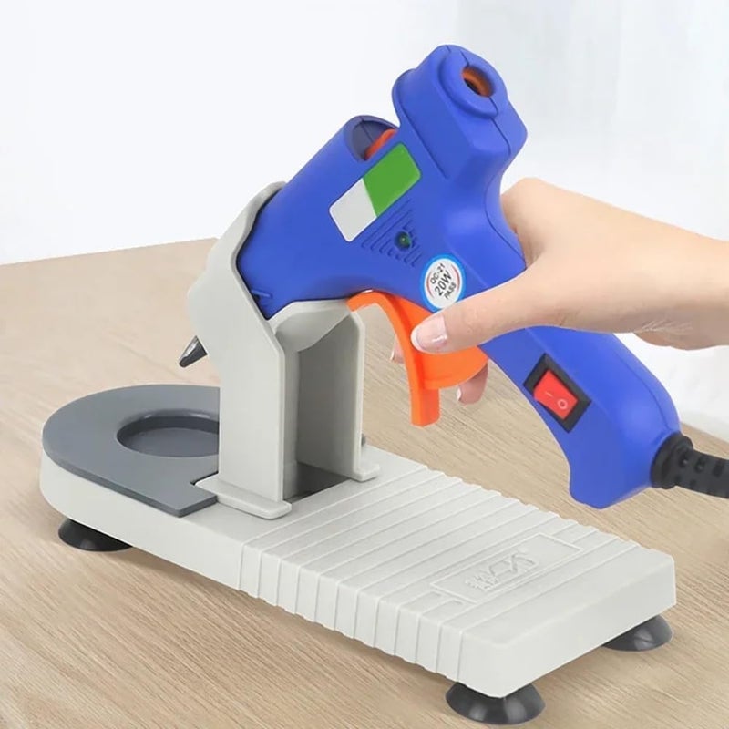 MONVICT Glue Gun Stand for Most Mini Glue Guns, Hot Glue Holder with Non-Stick Silicone Mat, Suction Cups, Helpful Tool for Make Your DIY, Crafts, Home School Project Well Bars Orderly (NOT Full Size) - Image 5